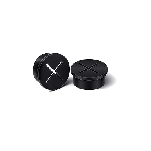 TuTuYa 10PCS Desk Grommet, Desk Grommet 1 Inch (25mm) Desk Cable Grommet Desk Cable Hole Covers with Hole Saw, Ideal Solution for Office and Home Table Cable