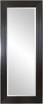 Howard Elliott Rich Espresso Tall Delano Mirror, Large Self Standing Full Length Rectangular Mirror with Stepped Levels, 34 x 82 Inch