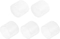 uxcell 5pcs Rubber End Caps 35mm ID Vinyl PVC Round Tube Bolt Cap Cover Screw Thread Protectors Clear
