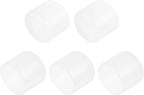 uxcell 5pcs Rubber End Caps 75mm(3 inch) ID Vinyl PVC Round Tube Bolt Cap Cover Screw Thread Protectors Clear