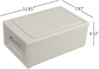 6 Quart Plastic Stacking Storage Drawer Unit, 3 Packs