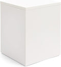 Displays2go White Merchandise Display Cube, 16 Inch Tall – White (WDCUBEWHT1)