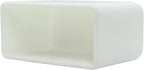 10 Pack Strut Channel Cap, 1-5/8" x 7/8" Plastic White Short End Cap for 13/16" & 7/8" Tall Strut Channel End Cover
