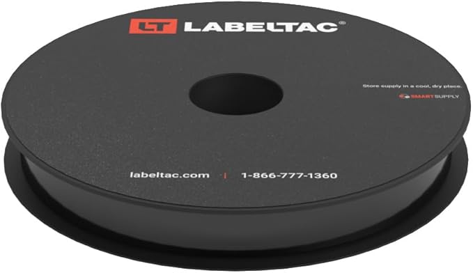 LabelTac 4 and Pro Model Indoor/Outdoor Rack Label Supply 0.5" x 150' Black