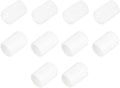 uxcell 10pcs Rubber End Caps 12.5mm ID Vinyl Round End Cap Cover Screw Thread Protectors White