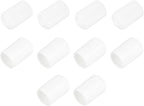 uxcell 10pcs Rubber End Caps 12.5mm ID Vinyl Round End Cap Cover Screw Thread Protectors White