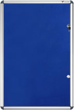 VIZ-PRO Tamperproof Lockable Noticeboard Class 1 Aluminium Framed 48x36 Inches