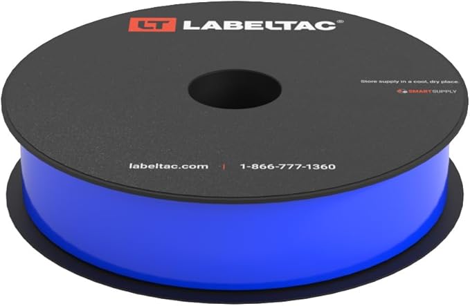 LabelTac 4 and Pro Model Indoor/Outdoor Rack Label Supply 1" x 150' Blue