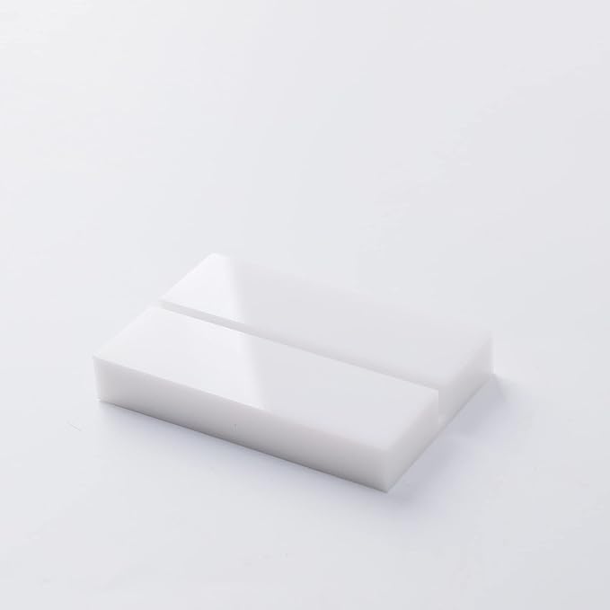 UNIQOOO 3" White Acrylic Stand | 20 Pack 3mm Slot Wedding Sign Holders, Perfect for Wedding, Table Number, Exhibition, Office, Restaurant, Business