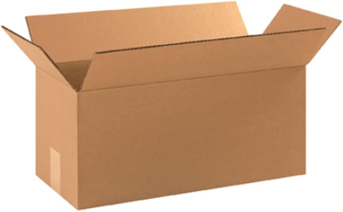 Secure Seal - 18x8x8 Pack of 100 Corrugated Cardboard Packing Shipping Mailing Moving Carton Boxes