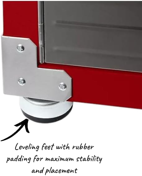 Heavy Duty Storage Solid Stainless Steel Cabinet with Lockable, Adjustable Shelf, Metal Garage Organizer (Red, 30" W x 18" D x 72" H)