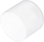 uxcell 4pcs Rubber End Caps 50mm ID Vinyl Round Tube Bolt Cap Cover Screw Thread Protectors Clear, 40mm Height