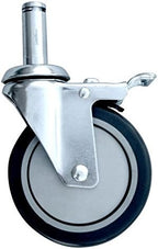 Omega 3 Tier Heavy Duty Rolling Utility Carts with Wheels and Handle Bar, NSF Certified 1200LBS, Commercial Serving Storage Cart for Warehouse Garage Kitchen, 24" Deep x 54" Wide x 39" High, Silver