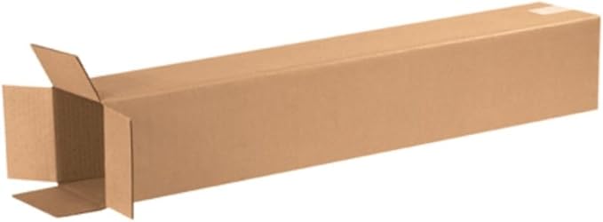 Secure Seal - 8x8x36 Pack of 50 Corrugated Cardboard Packing Shipping Mailing Moving Carton Boxes