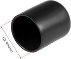 uxcell 5pcs Rubber End Caps 30mm ID Vinyl Round Tube Bolt Cap Cover Screw Thread Protectors Black