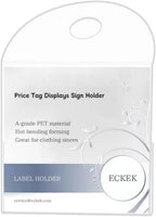 10 Pack Label Holder Price Tag Displays Sign Holder Data Card Holder Ads Display Stand for Retail Store Clothing Price Tag (L 100*100*55mm/3.94*3.94*2.17inches)