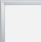 SnapeZo Photo Frame 12x24, Silver, 1.25 Inch Aluminum Profile, Front-Loading Snap Frame, Wall Mounting, Professional Series