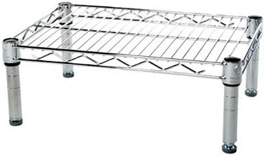 Shelving Inc. 12" d x 18" w Chrome Wire Shelving with 1 Tier Shelf, Weight Capacity 800lbs Per Shelf