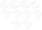 uxcell 10pcs Rubber End Caps 42mm(1.7") ID Vinyl Round End Cap Cover Screw Thread Protectors Clear