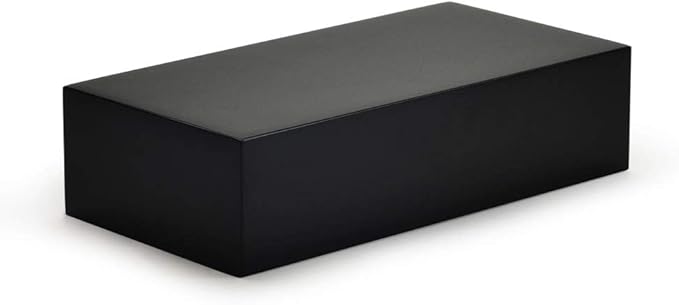 Oirlv Solid Wood Minimalism Style Jewelry Display Stand Showcase Jewelry Organizer Black Square Holder (SM05304)