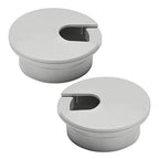 2 Pcs Desk Grommet 2" / 50 mm, Desk Cord Hole Cover, Cable Grommet ABS Plastic, Desk Hole Grommet for Home & Office Pc, Detachable Cable Cord Organizer-Light Grey