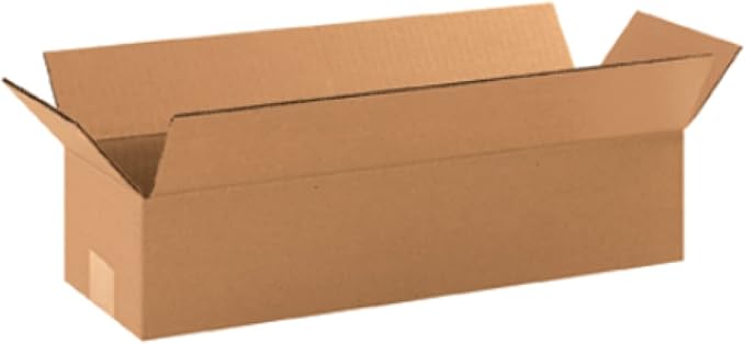Secure Seal - 100 Pack of 18x6x4” Corrugated Cardboard Packing Shipping Mailing Moving Carton Boxes Cube