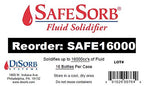 DiSorb Spill Absorbent Powder - Clean Up Bodily Fluids, Blood, Vomit, Urine, Diarrhea - Fluid Solidifier for Daycares, Buses, Schools, Hospitals, Restaurants - 16000cc - 16 Bottles Per Case