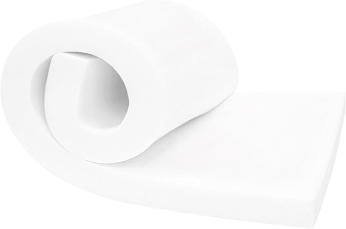 Upholstery Foam 72×24×1 Inch High Density Foam Strong Support Seat Foam for Couch Cushion Replacement Furniture Cushions Car Cushions DIY Projects (2PC)