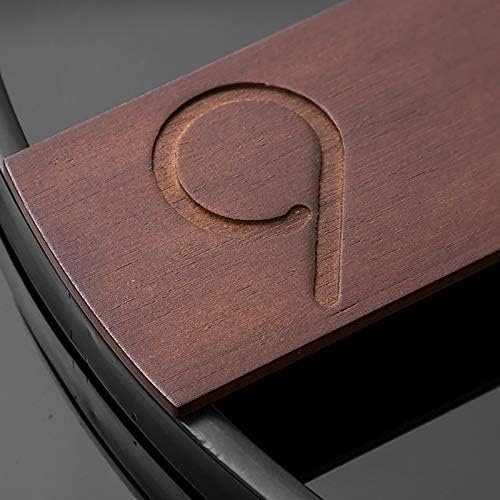 YISITEONE Large Wall Clock for Living Room Decor, Modern Walnut Dial Metal Frame Wall Decor Silent Non Ticking Clocks for Bedroom, Study, Office Decorations, Gift idea, 20.8''