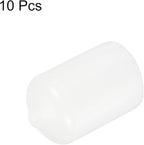 uxcell 10pcs Rubber End Caps 14.5mm ID Vinyl Round End Cap Cover Screw Thread Protectors White