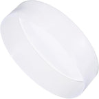 uxcell 4pcs Rubber End Caps 200mm ID Vinyl Round End Cap Cover Screw Thread Protectors Clear, 50mm Height