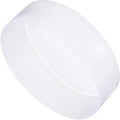 uxcell 4pcs Rubber End Caps 180mm ID Vinyl Round End Cap Cover Screw Thread Protectors Clear, 50mm Height
