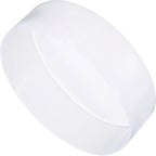 uxcell 4pcs Rubber End Caps 180mm ID Vinyl Round End Cap Cover Screw Thread Protectors Clear, 50mm Height