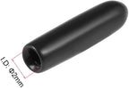 uxcell 20pcs Rubber End Caps 2mm ID Vinyl Round Tube Bolt Cap Cover Thread Protectors Black