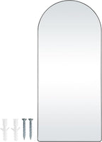VEVOR Full Length Mirror, 71'' x 32'' Large Black Arched Floor Mirror with Stand Aluminum Alloy Frame, Free Leaning Hanging Wall Mounted, Full Body Mirror for Bedroom Living Room