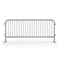 Angry Bull Barricades Metal Interlocking Steel Barricade (8.5 Ft. Heavy Duty, Flat Feet, Grey Powder Coated, Set of 20)