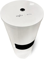 Zogics Gym Wipes Dispenser Stand and Trash Bin – Dual-Purpose Wet Wipes Dispenser for Sanitizing and Cleaning with Built-in 7 Gallon Trash Can, White Galvanized Steel