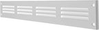 Repa Market 5-Pack Air Vent Cover 16x2 Inch (Outer Dimensions) White Galvanized Steel Louvered Grill Cover with Mesh Screen/Wall or Ceiling Vent/HVAC Register for Indoor and Outdoor Ventilation