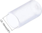 uxcell 20pcs Rubber End Caps 10mm(3/8") ID Vinyl PVC Round Tube Bolt Cap Cover Screw Thread Protectors Clear