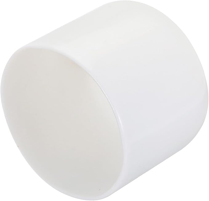 uxcell 4pcs Rubber End Caps 45mm ID Vinyl Round Tube Bolt Cap Cover Screw Thread Protectors White, 40mm Height