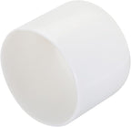 uxcell 4pcs Rubber End Caps 55mm ID Vinyl Round Tube Bolt Cap Cover Screw Thread Protectors White, 40mm Height