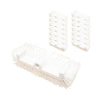 SPARTA Multi-Level Tile Scrub Brush 12" Wide Brush Head, Heavy-Duty Tile Cleaning Brush with End Bristles for Commercial Tiles, Tubs and Floor, Plastic, 12 Inches, White, (Pack of 12)