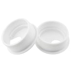 HAHIYO 2Pcs 1.77Inch/45mm White ABS Plastic U-Shaped Desk Grommet Wire Grommet Cable Management Cord Hole Cover Desk Wire Hole Insert Wire Organizer for Computer Office Home School Equipment Systems