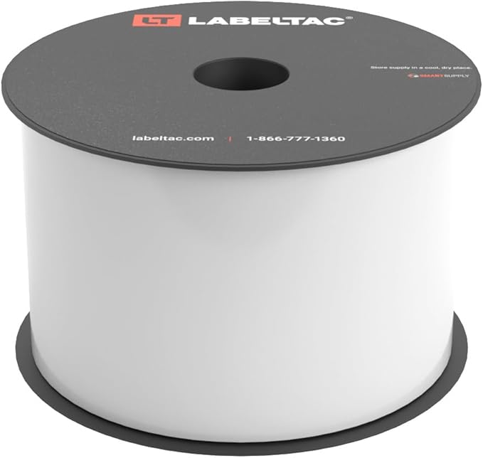 LabelTac 4 and Pro Model Indoor/Outdoor Rack Label Supply 3" x 150' White