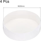 uxcell 4pcs Rubber End Caps 200mm(7.9 Inch) ID Vinyl Round End Cap Cover Screw Thread Protectors White, 50mm Height