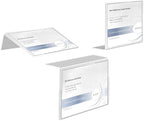 Self Adhesive Label Holder Acrylic Price Tag Displays Sign Holder L-Shape Table Top Sign Stand 10 Pack (100*100mm/3.94*3.94inches)