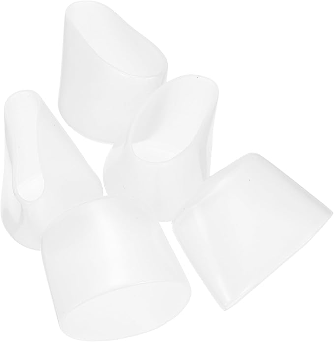 uxcell 5pcs Rubber End Caps 34mm(1.3 Inch) ID Vinyl PVC Round Tube Bolt Cap Cover Screw Thread Protectors Clear