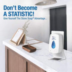 Automatic or Manual Hand Sanitizer Dispenser, Touch-Free Designed for Wall Mounting or an Optional Floor or Counter Stand (1.2 L/40.5 oz. Automatic Dispenser)