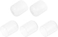 uxcell 5pcs Rubber End Caps Protective Caps 21mm ID Vinyl PVC Round Tube Bolt Cap Cover Screw Thread Protectors Clear