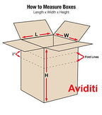 Aviditi MD161616 Multi-Depth Corrugated Box, 16" Length x 16" Width x 16" Height, Kraft (Bundle of 10)
